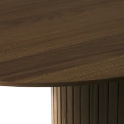 Eettafel Lenn ovaal hout Gerookt eiken