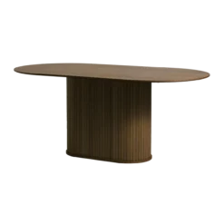 Eettafel Lenn ovaal hout Gerookt eiken