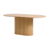Eettafel Lenn ovaal hout Naturel eiken