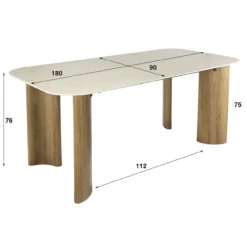 Eettafel Limestone