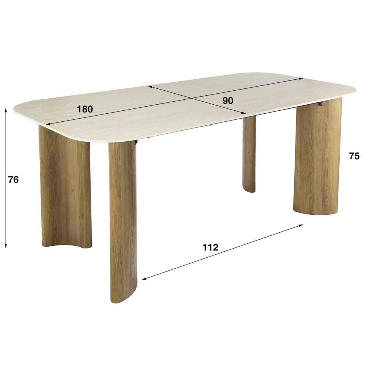 Eettafel Limestone