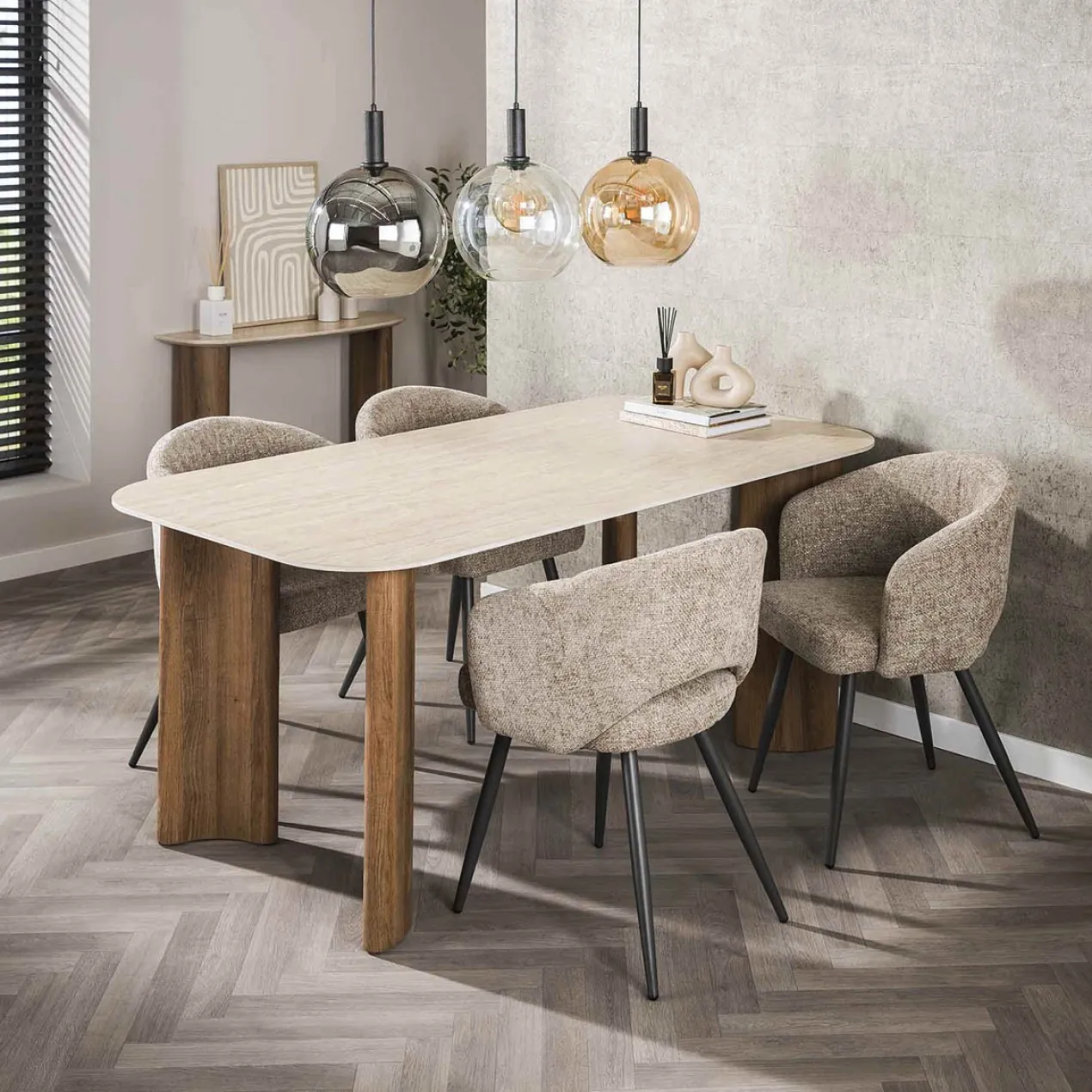 Eettafel Limestone
