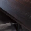 Eettafel Maas zwart rechthoek Maat 220