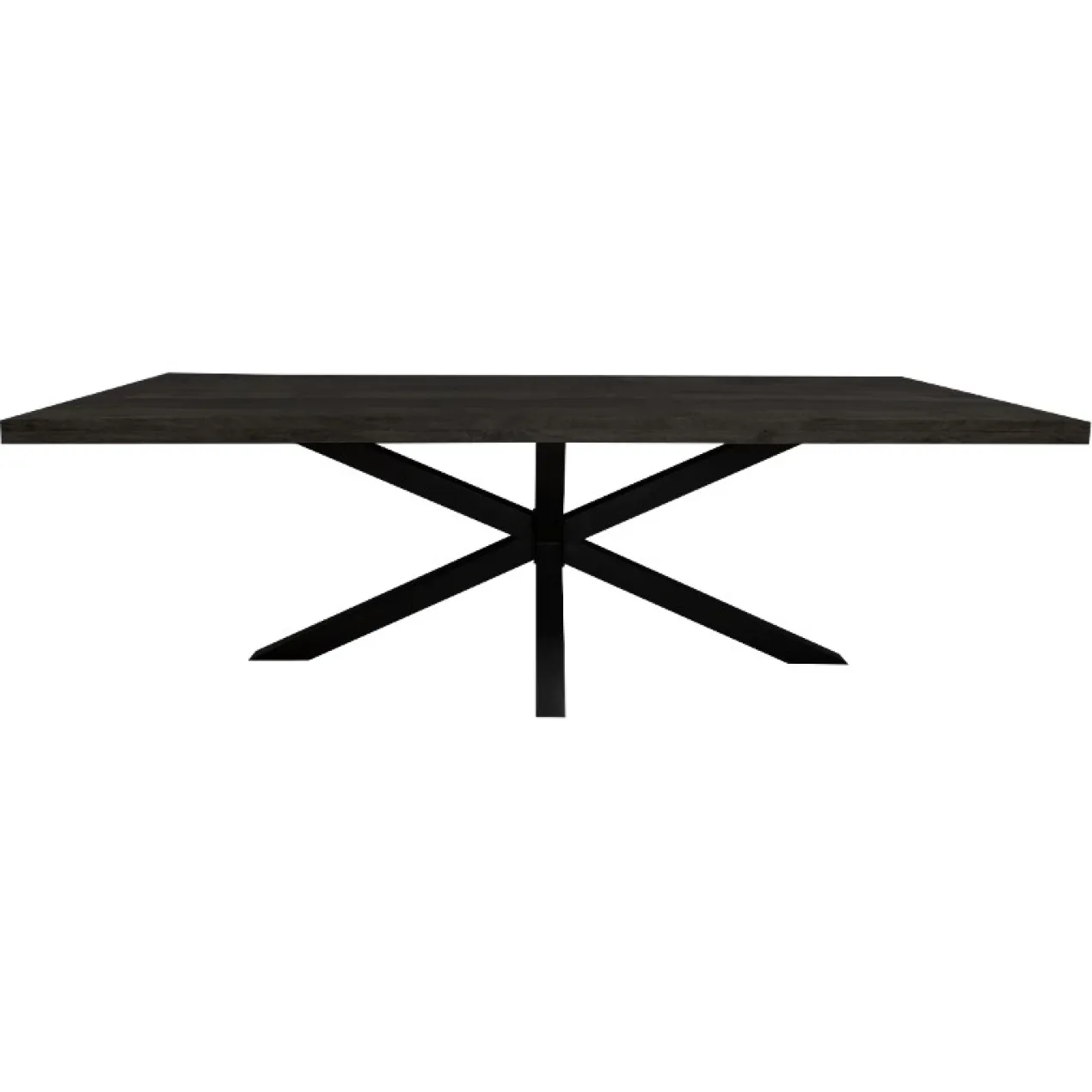 Eettafel Maas zwart rechthoek Maat 220