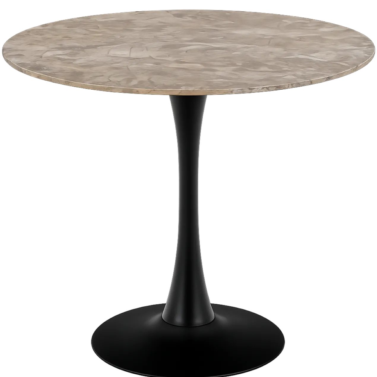 Eettafel Marly keramiek Ø90 cm bruin
