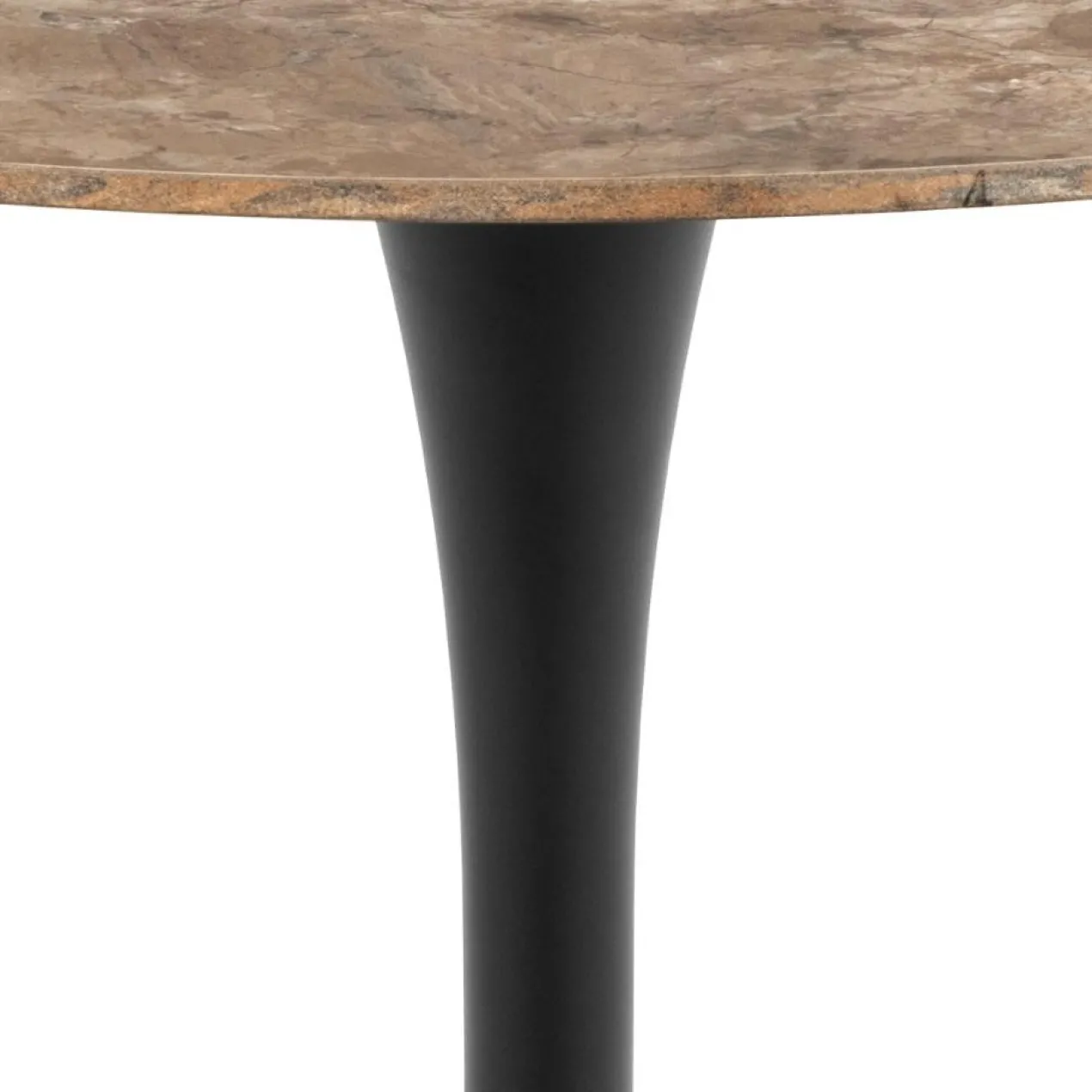 Eettafel Marly keramiek Ø90 cm bruin