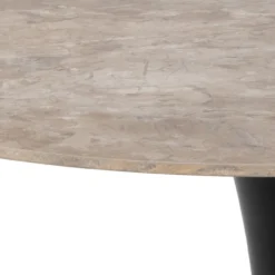 Eettafel Marly keramiek Ø90 cm bruin