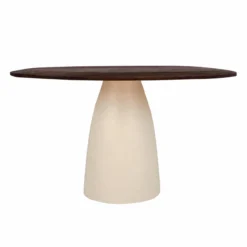 Eettafel Milan Hout 140x120 cm beige