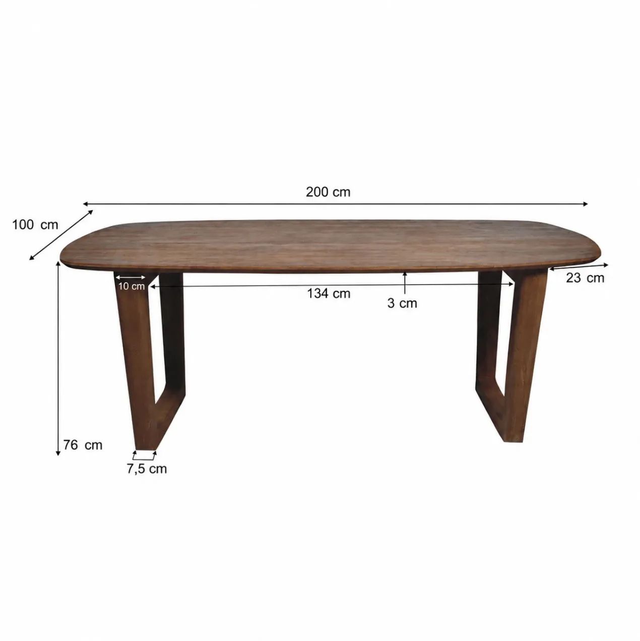 Eettafel Milo 200x100 cm