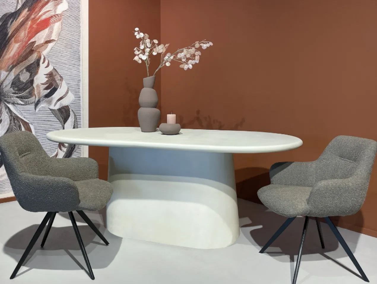 Eettafel ovaal Stone 200