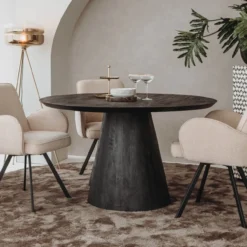 Eettafel Proma zwart Eettafel Premana zwart 130cm
