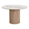 Eettafel Ronda keramiek blad bruin Ø120 cm