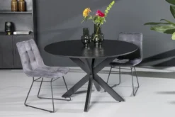 Eettafel rond zwart 130