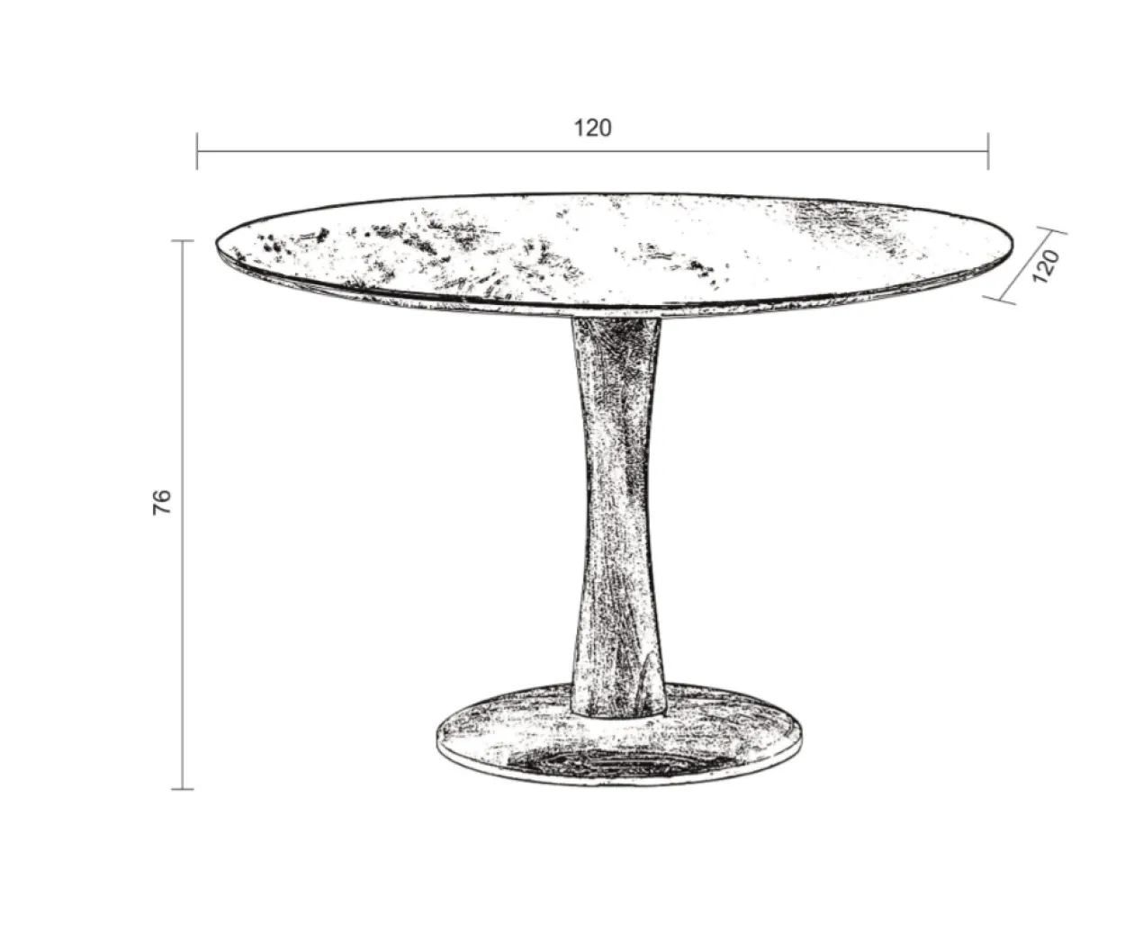 Eettafel Roots Zwart