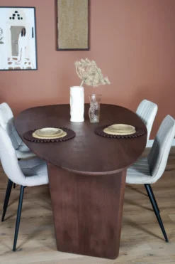 Eettafel Rudo - Espresso mangohout 220 x 110 cm