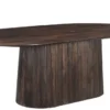 Eettafel Sally 230 cm ovaal Eettafel Saly 230 ovaal donkerbruin