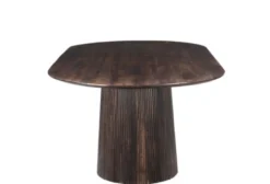 Eettafel Sally 230 cm ovaal Eettafel Saly 230 ovaal donkerbruin