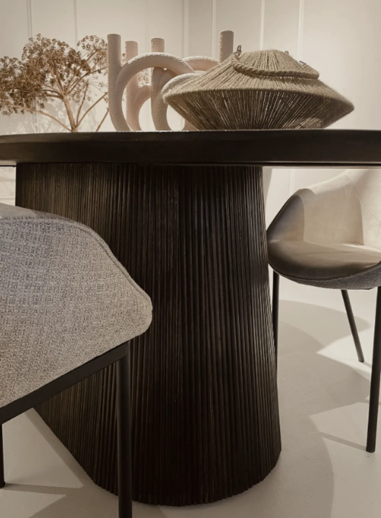 Eettafel Sally rond Naturel