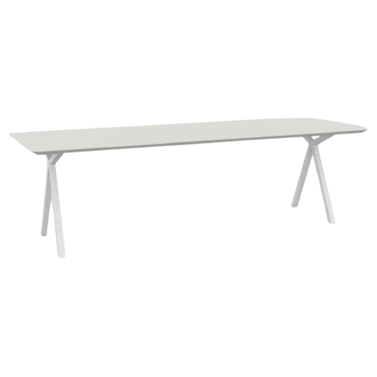 Eettafel Slim X wit HPL 160x90 cm verjongde rand