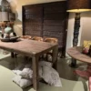 Eettafel teak uniek