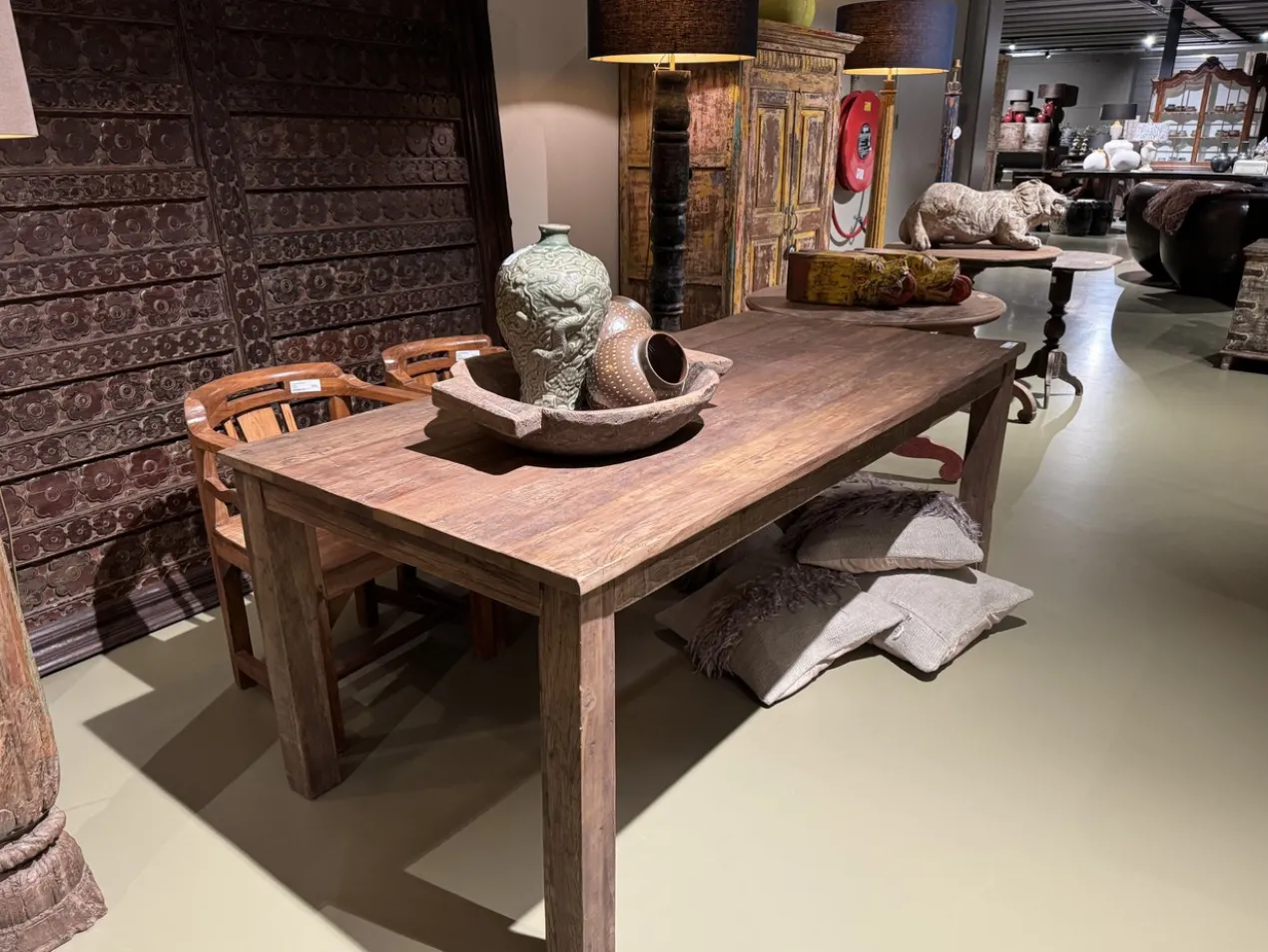 Eettafel teak uniek