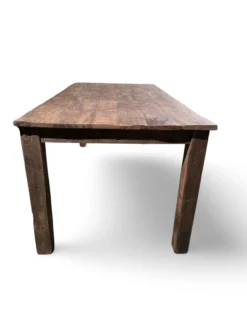 Eettafel teak uniek groot.