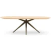 Eettafel Trento groove naturel 220x90 cm