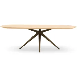 Eettafel Trento groove naturel 220x90 cm