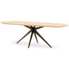 Eettafel Trento groove naturel 240x90 cm