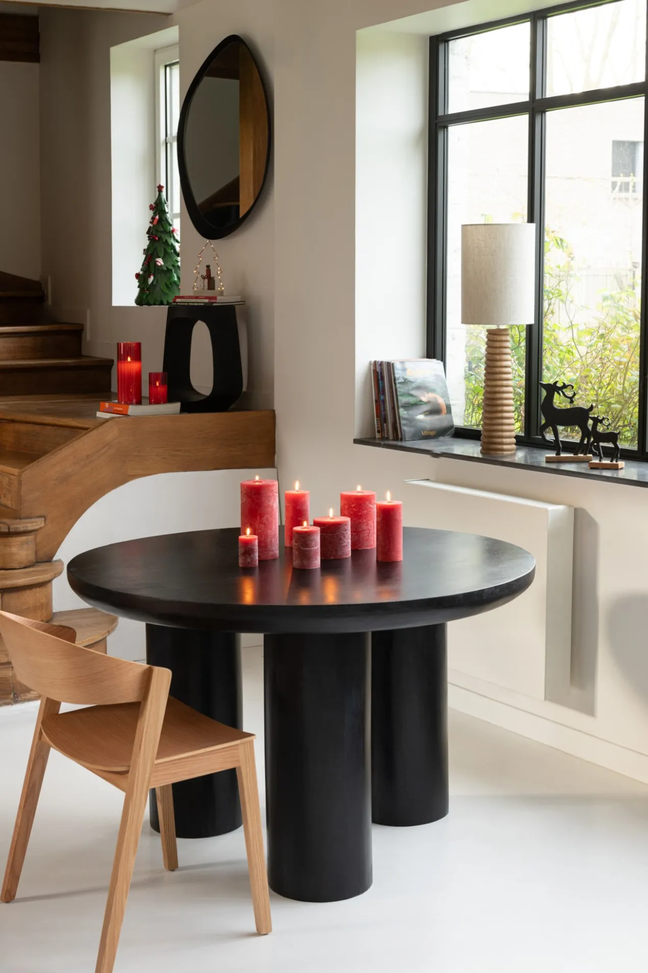 Eettafel TRIO Mangohout Zwart