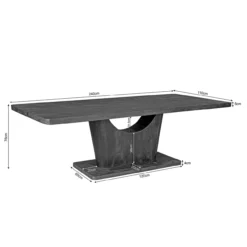 Eettafel Vocaal bruin
