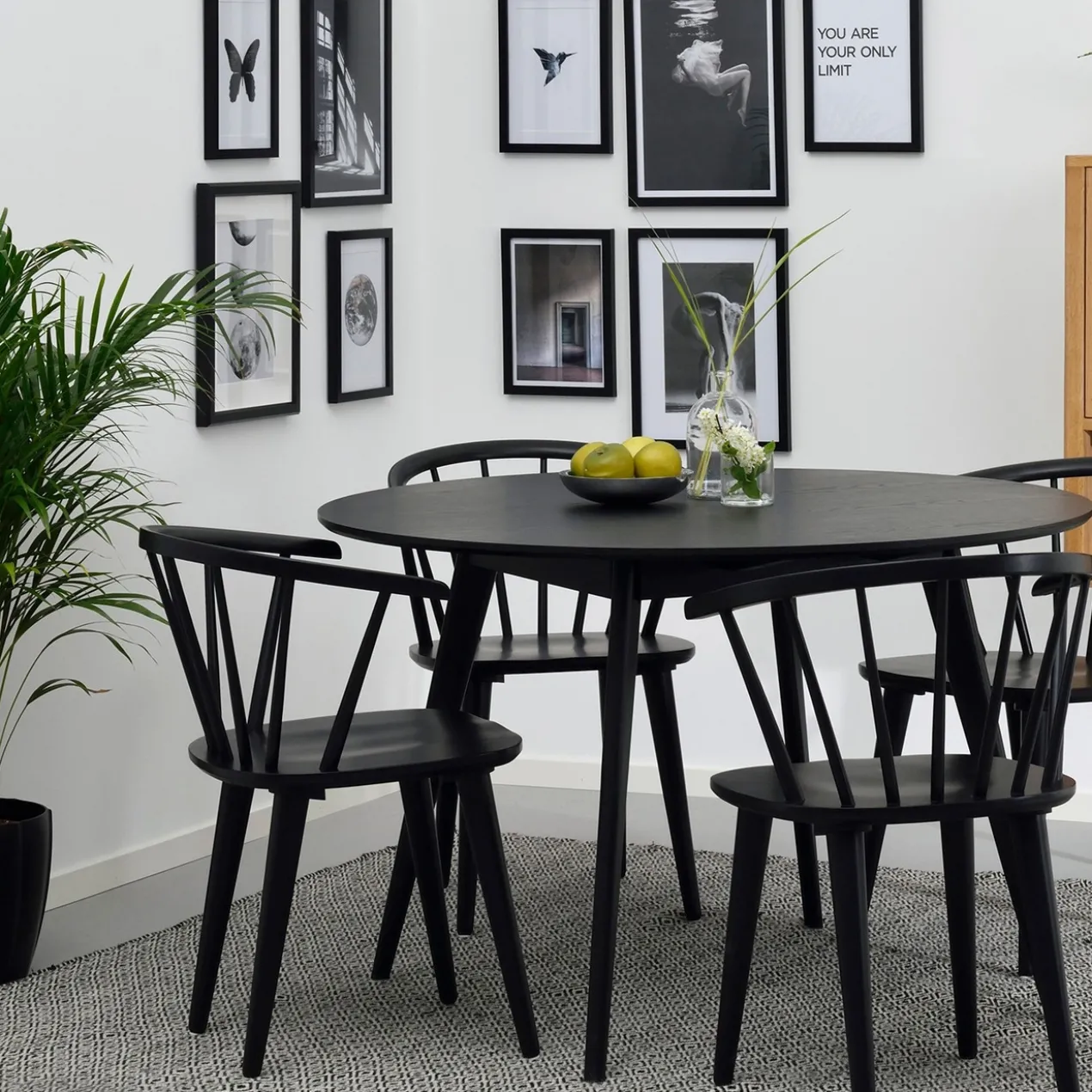Eettafel Yumi Ø115 cm Donker eiken
