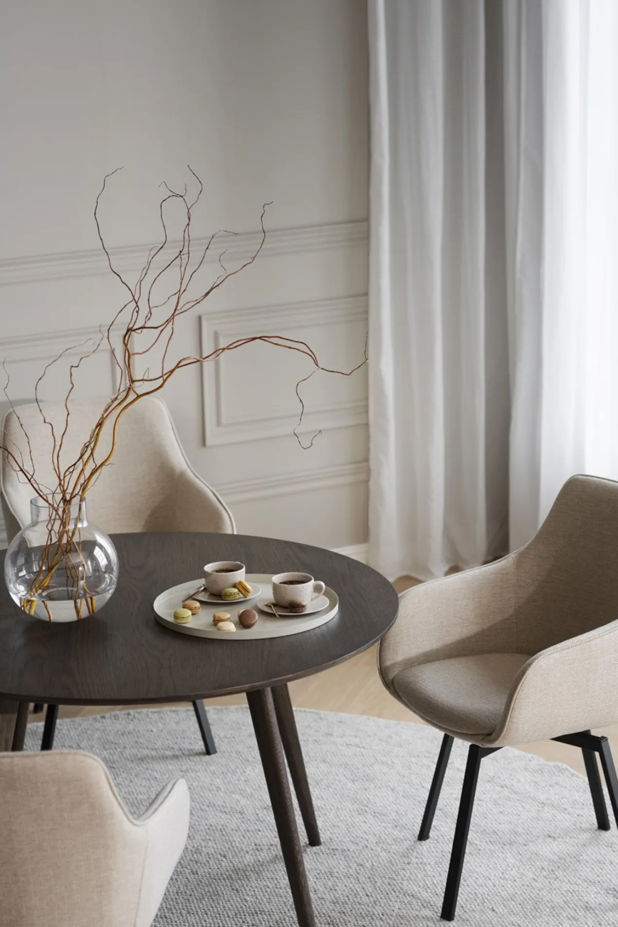 Eettafel Yumi Ø115 cm Naturel