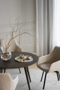 Eettafel Yumi Ø115 cm Whitewash