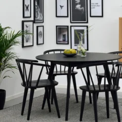 Eettafel Yumi Ø115 cm Whitewash
