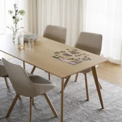 Eettafel Yumi - Naturel - 190 cm x 90 cm - verlengbaar