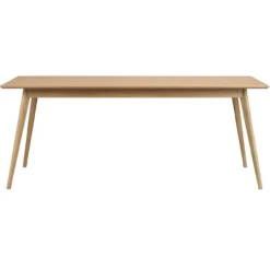 Eettafel Yumi - Naturel - 190 cm x 90 cm - verlengbaar