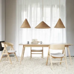 Eettafel Yumi - Naturel - 190 cm x 90 cm - verlengbaar