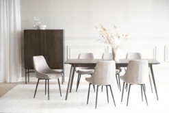 Eettafel Yumi - Whitewash - 190 cm x 90 cm - verlengbaar