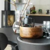 Eettafel Yumi - Zwart - 190 cm x 90 cm - verlengbaar