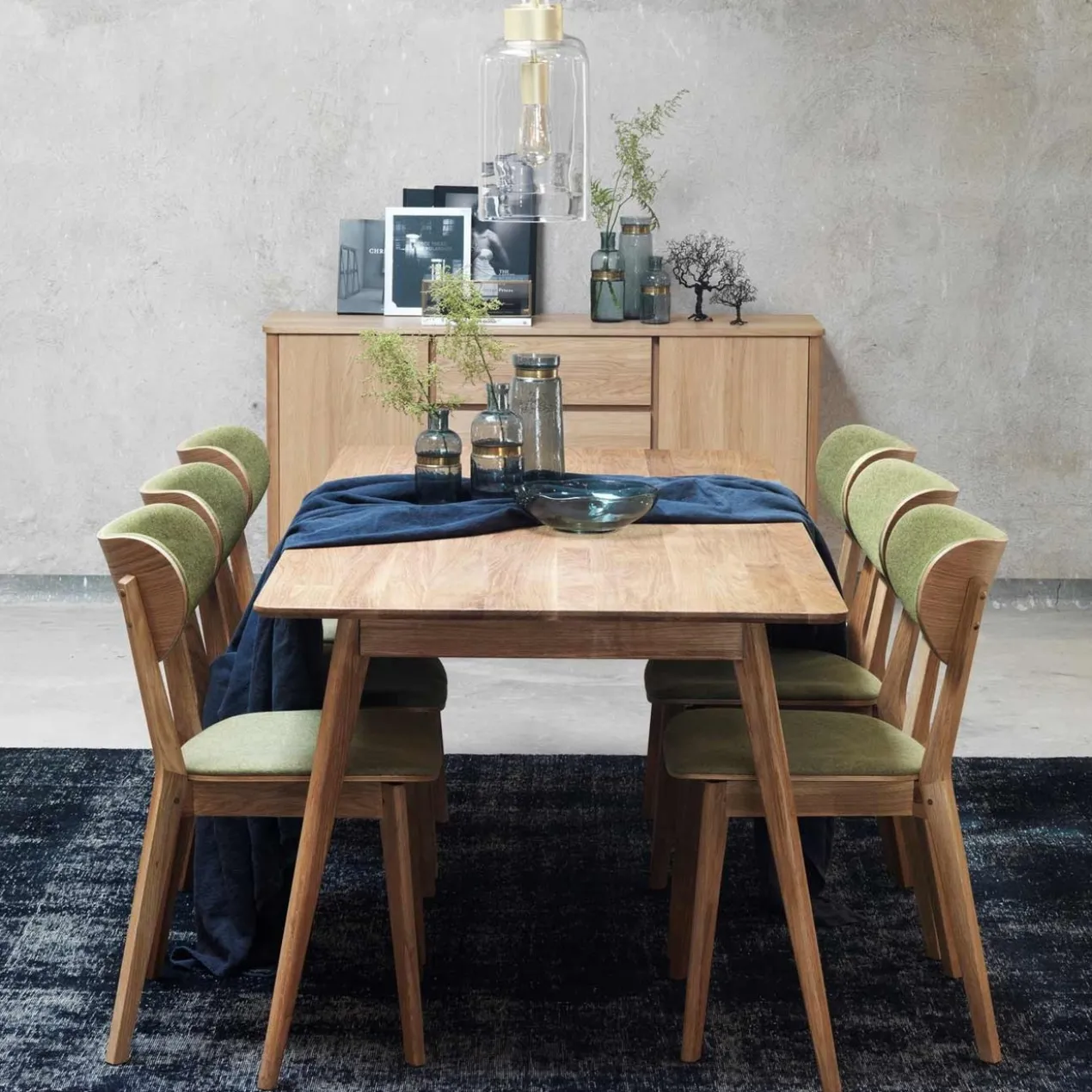 Eettafel Yumi - Zwart - 190 cm x 90 cm - verlengbaar