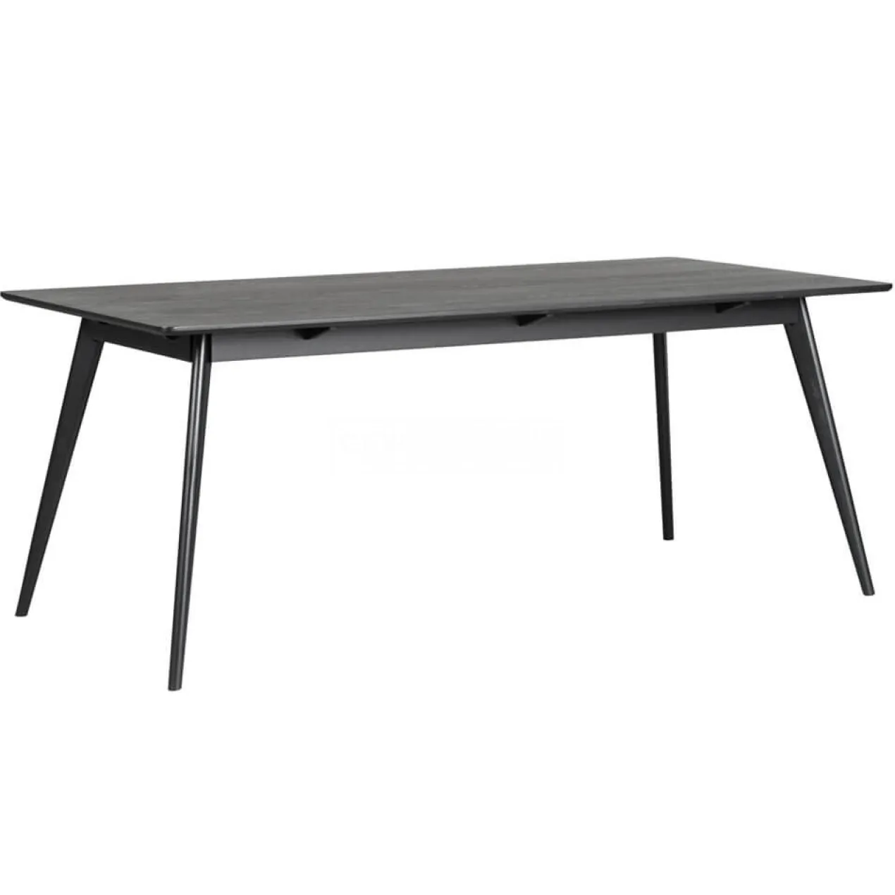 Eettafel Yumi - Zwart - 190 cm x 90 cm - verlengbaar