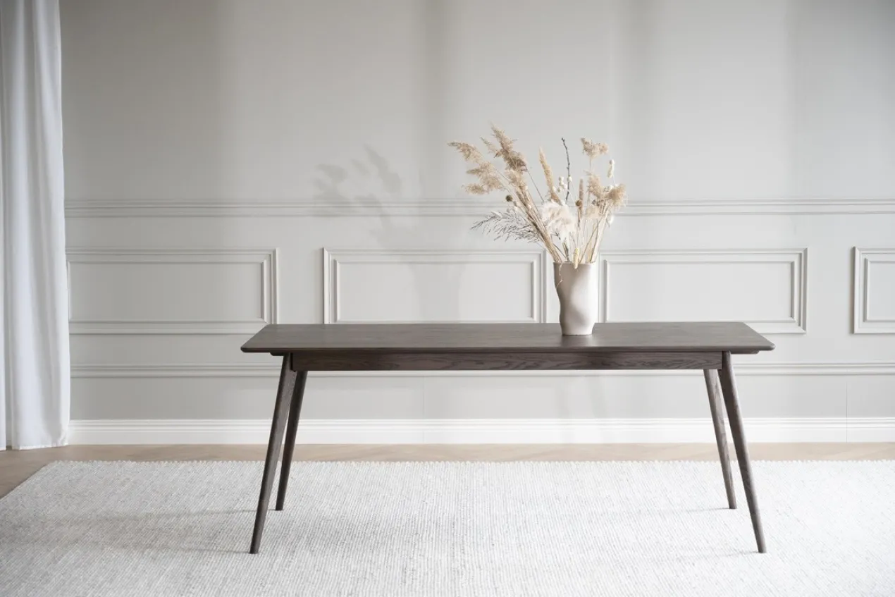 Eettafel Yumi - Zwart - 190 cm x 90 cm - verlengbaar