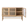 Eikenhouten dressoir Boris - met glazen deuren Naturel