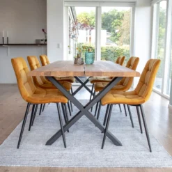 Eikenhouten eettafel Fendi Bruin
