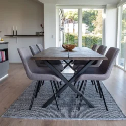 Eikenhouten eettafel Fendi Naturel