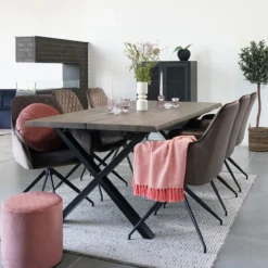 Eikenhouten eettafel Fendi Naturel