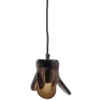Elle hanglamp groot glas groen