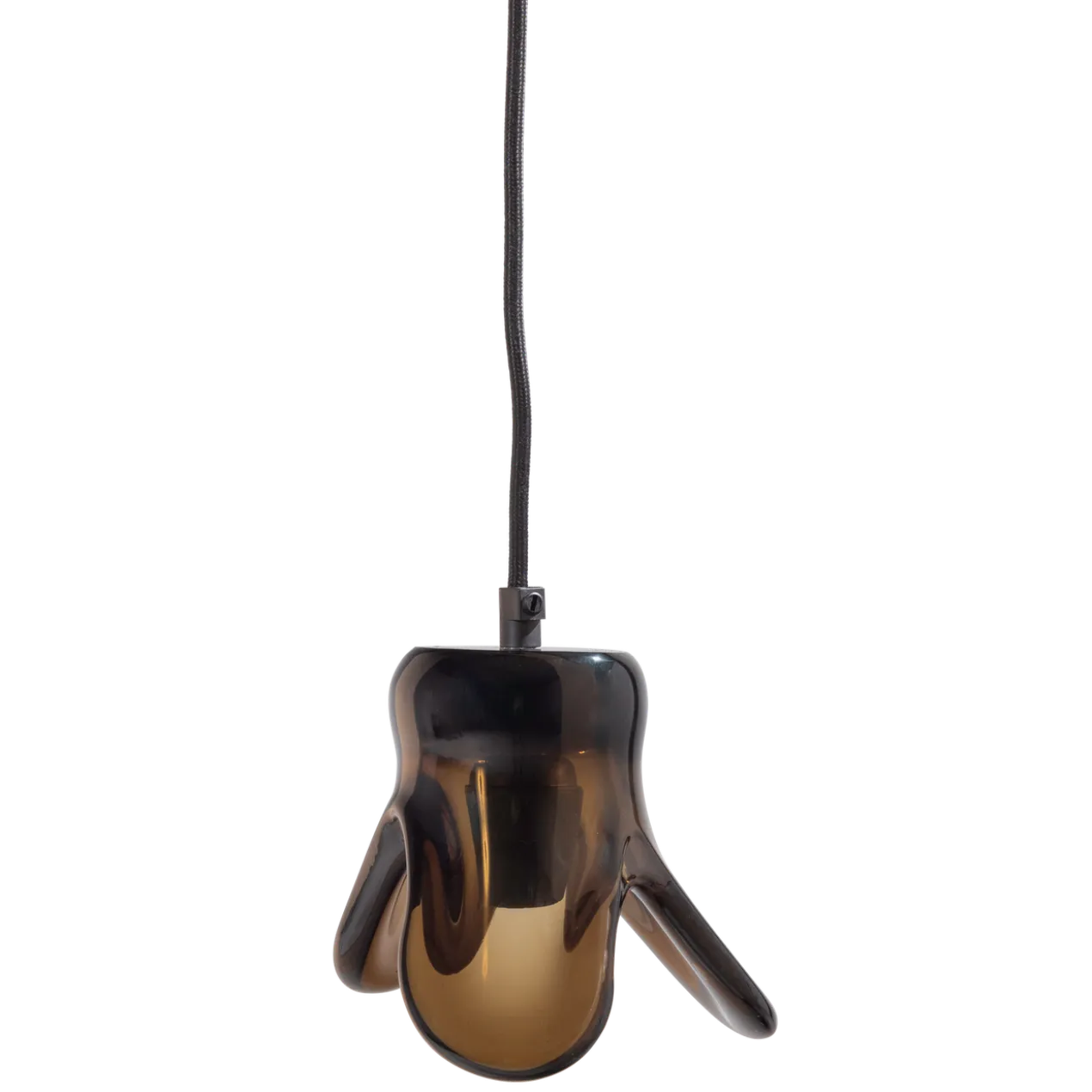Elle hanglamp groot glas groen