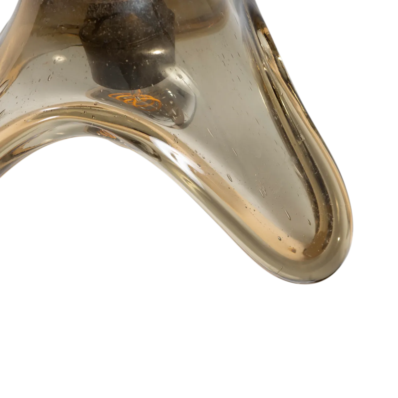Elle hanglamp groot glas groen